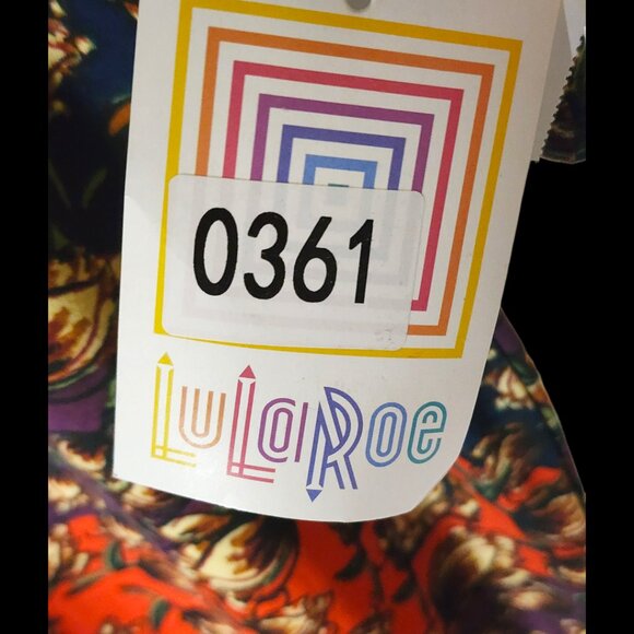 LuLaRoe Julia Dress Size L | Bold Floral Bodycon Midi | NWT Fall Vibes - Picture 9 of 11